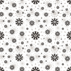 Seamless pattern with abstract flowers repeating vector