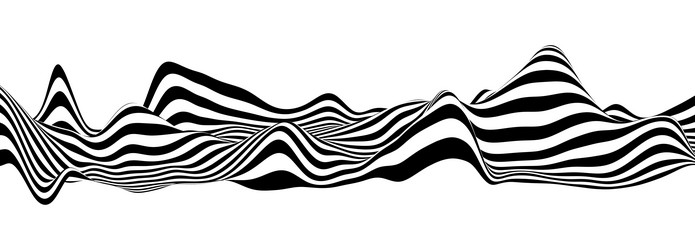abstract background with wave lines vector image