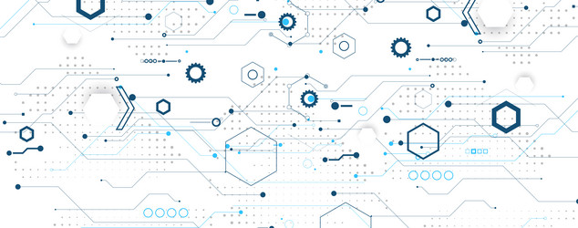 abstract computer circuit board technology vector image