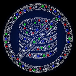 flare mesh network no payment with spots vector image