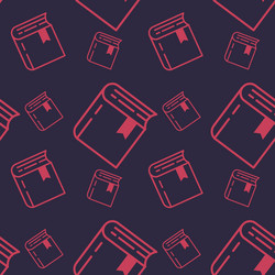 seamless pattern of different sizes books vector image