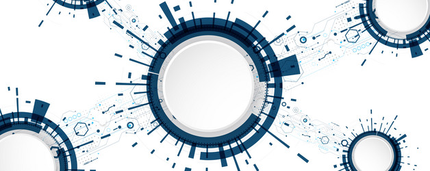 abstract computer circuit board technology vector image