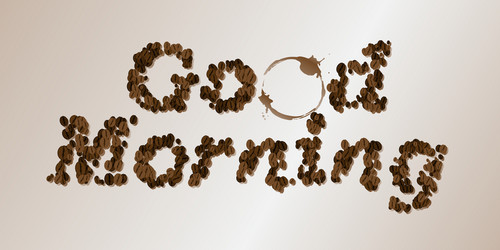 Coffee seed font vector