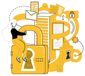data security safeguarding is not just task vector image