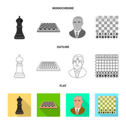 isolated object checkmate and thin symbol vector image