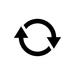 refresh icon reload update vector image