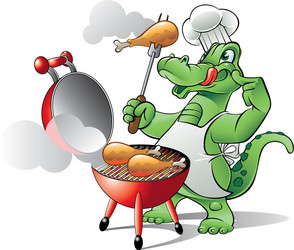 Insect chef cooking food Royalty Free Vector Image