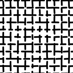 Cross hatch hand-drawn seamless pattern vector