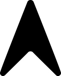 navigation icon vector image