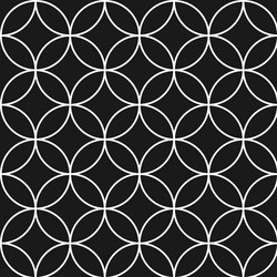 Seamless pattern with circles ovals vector