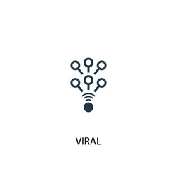 viral icon simple element vector