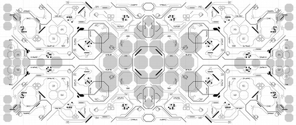 background with futuristic user interface design vector image