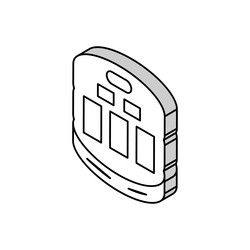database design isometric icon vector image