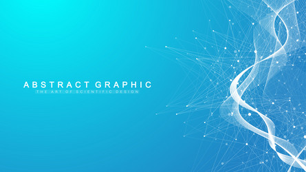 digits abstract background with connected line vector image