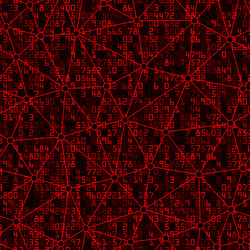 mathematical with linear triangular shapes vector image