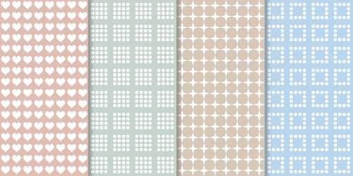 set of minimal geometric texture seamless patterns vector image