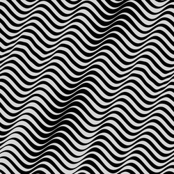 Black and white background pattern with optical vector