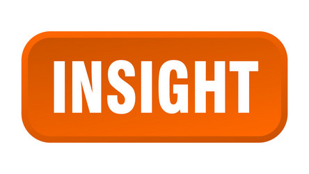 insight button square 3d push vector image