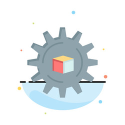 automated data solution science business logo vector image