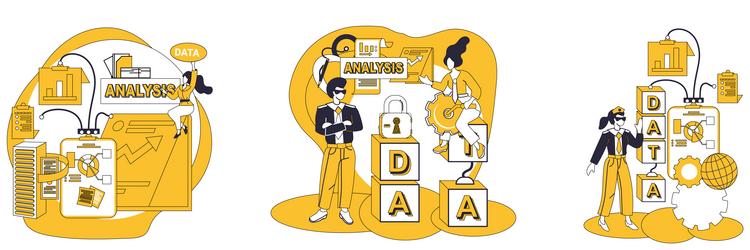 big data database repository knowledge empowers vector image
