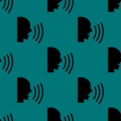 talking web icon flat design seamless pattern vector image