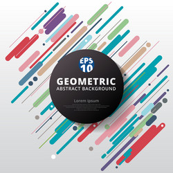 Abstract Colorful Geometric Pattern vector image