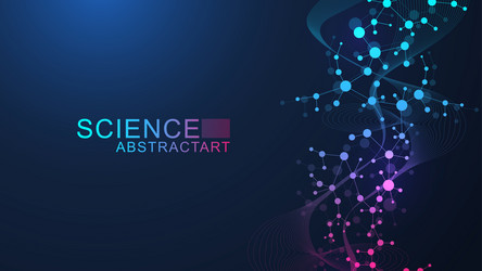 Abstract Molecular Structure - Science Background vector image