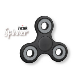 fidget spinner toy 3d realistic modern relaxation Vector Image