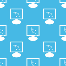 arrow cursor monitor pattern vector image