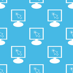 Arrow cursor monitor pattern vector