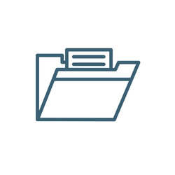 computer folder icons thin line vector image