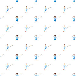 man making selfie with a stick pattern vector image