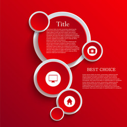 Modern Circular Background with Abstract Elements vector image