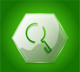 search magnifier web button magnify icon modern vector image