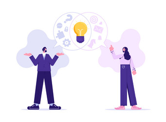 teamwork collaborating and ideas concept vector