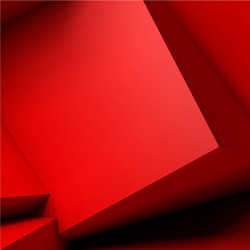 abstract background with overlapping red cubes vector image
