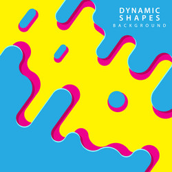 modern dynamic shapes style background vector image