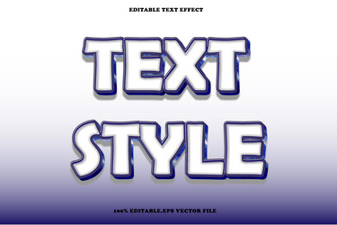 text style editable effect 3d emboss vector image