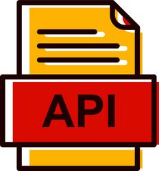api file document icon vector image