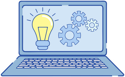 program for working with maintenance searching vector image