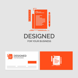business logo template for code coding file vector image