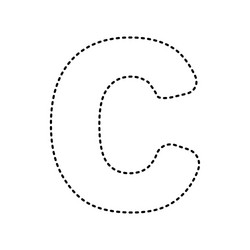 Letter c sign design template element Royalty Free Vector