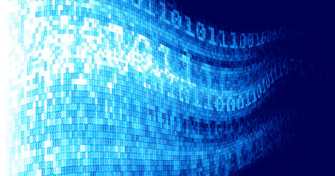 abstract techno background with binary code vector image
