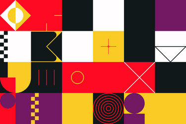 horizontal abstract pattern design vector image