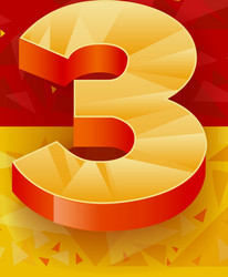 pattern numbers for use in banner ads vector image
