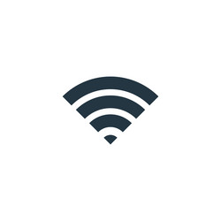 wifi signal icon simple element vector image