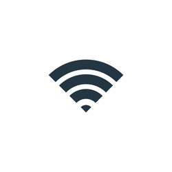 wifi signal icon simple element vector