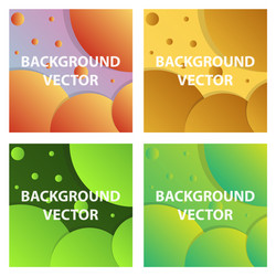 abstract background set art template design vector image