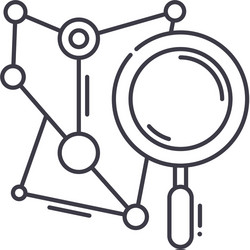 encrypt icon linear isolated thin vector image