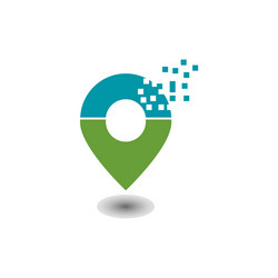 map pointer design template vector image